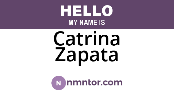 Catrina Zapata