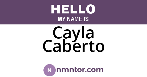 Cayla Caberto