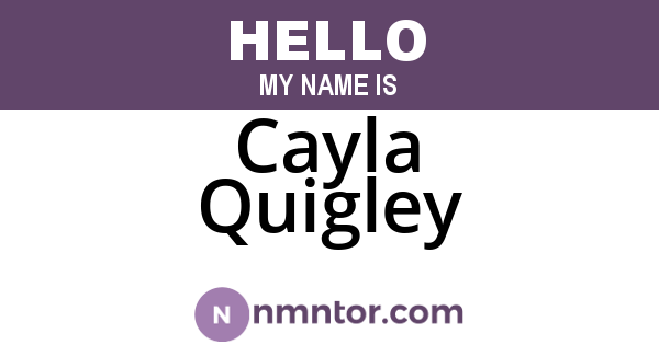Cayla Quigley