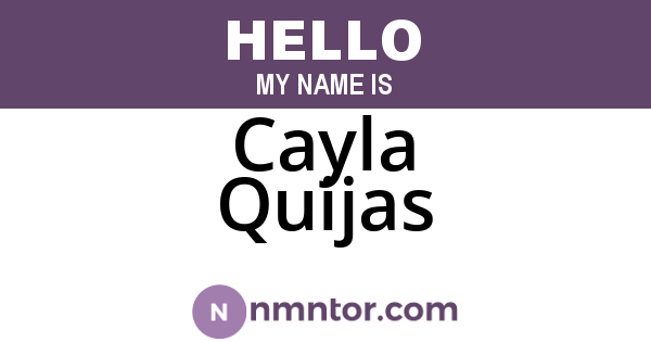 Cayla Quijas
