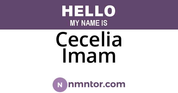 Cecelia Imam