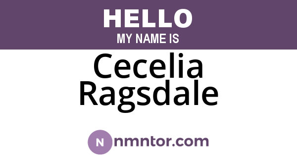 Cecelia Ragsdale