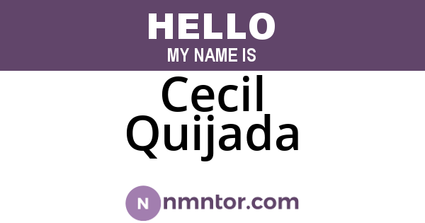 Cecil Quijada