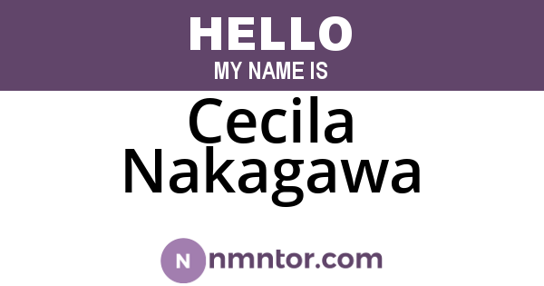 Cecila Nakagawa