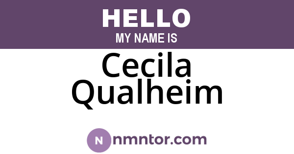 Cecila Qualheim