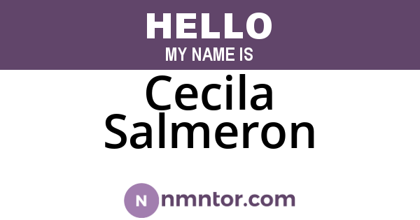Cecila Salmeron