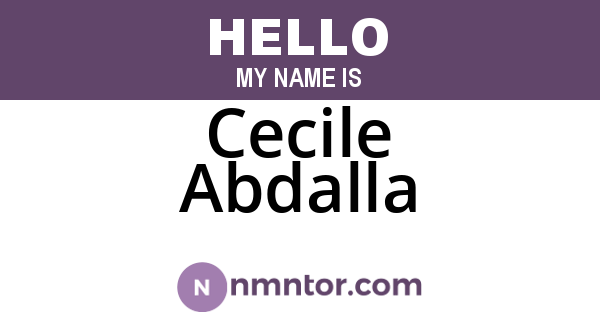 Cecile Abdalla