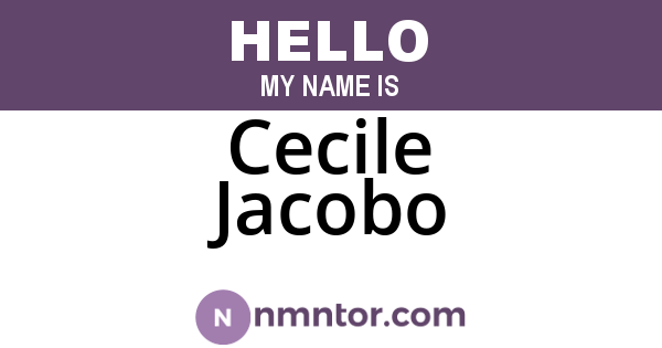 Cecile Jacobo