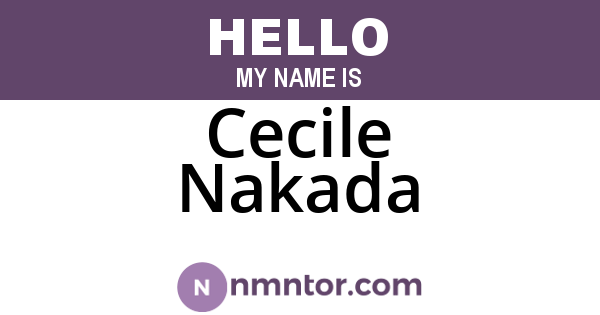 Cecile Nakada
