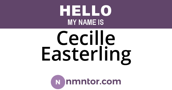 Cecille Easterling