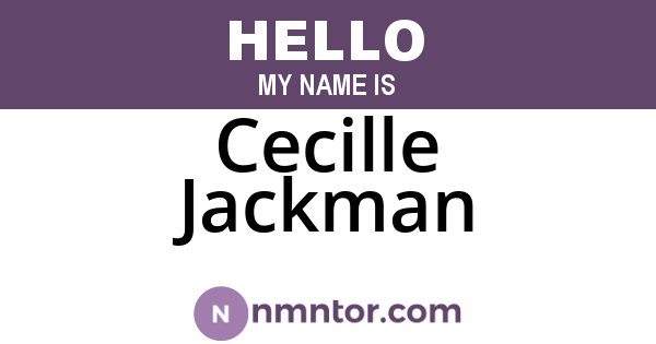 Cecille Jackman