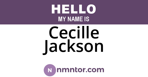 Cecille Jackson