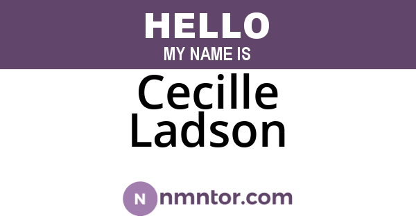 Cecille Ladson