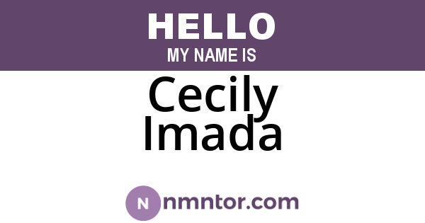 Cecily Imada