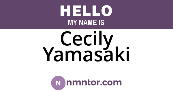 Cecily Yamasaki