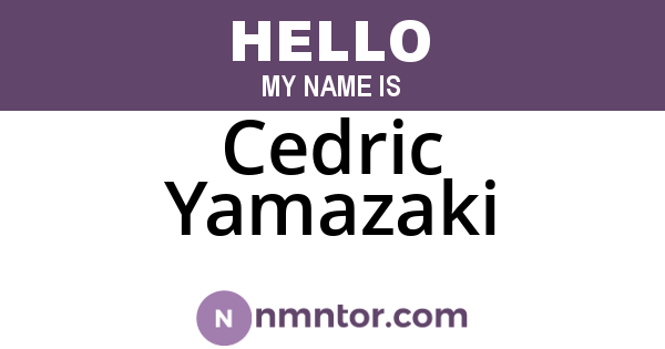 Cedric Yamazaki