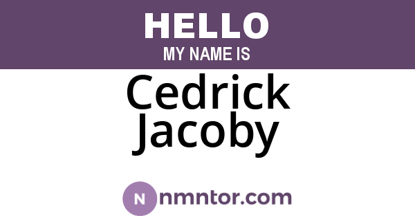 Cedrick Jacoby