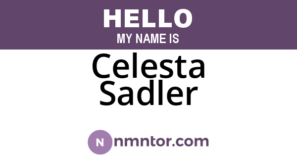 Celesta Sadler