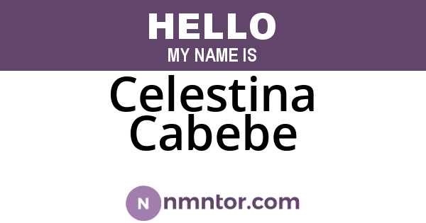 Celestina Cabebe