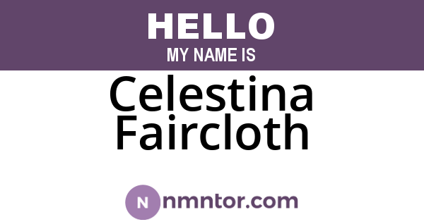 Celestina Faircloth
