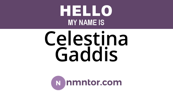 Celestina Gaddis