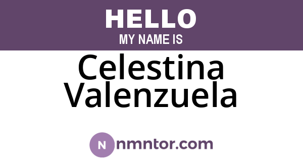Celestina Valenzuela