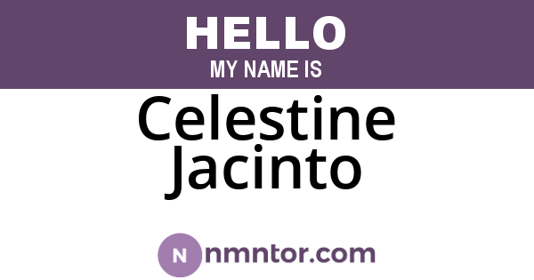 Celestine Jacinto
