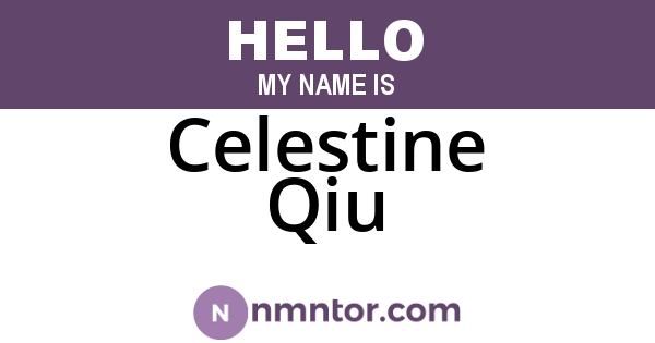 Celestine Qiu
