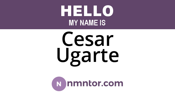 Cesar Ugarte