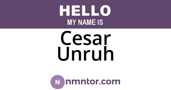 Cesar Unruh