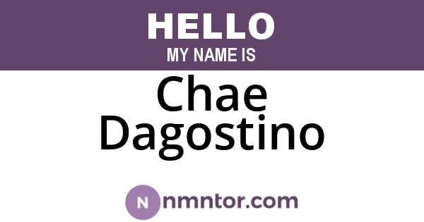 Chae Dagostino