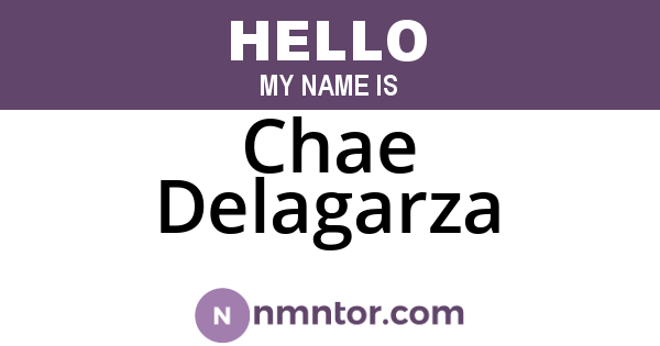 Chae Delagarza