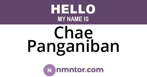 Chae Panganiban
