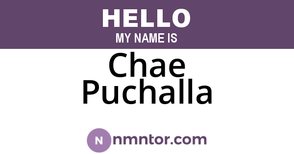 Chae Puchalla