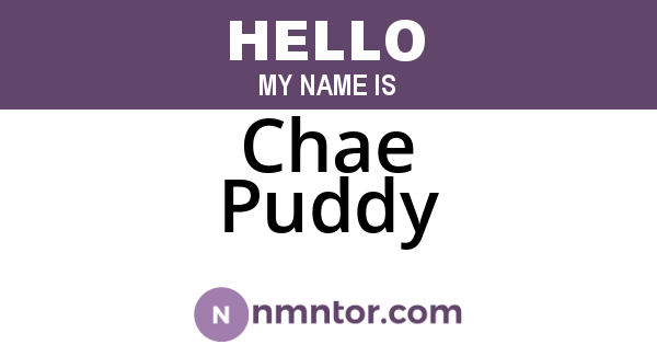 Chae Puddy