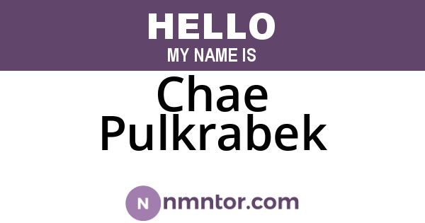Chae Pulkrabek