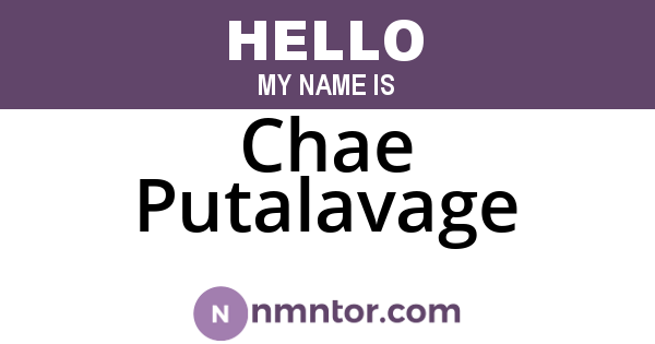 Chae Putalavage