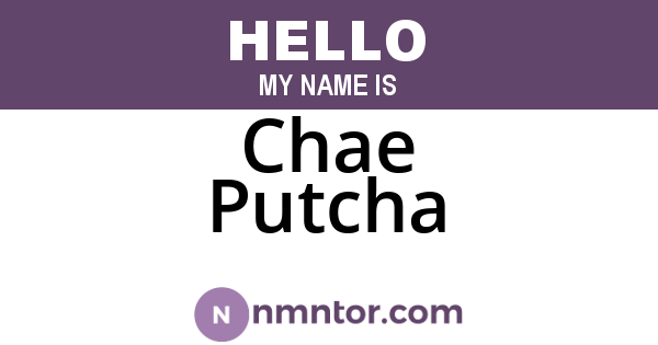 Chae Putcha