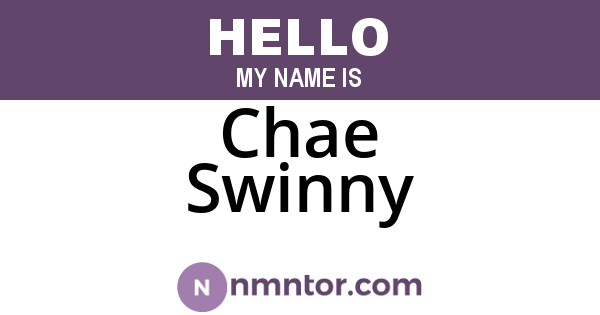 Chae Swinny