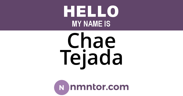 Chae Tejada