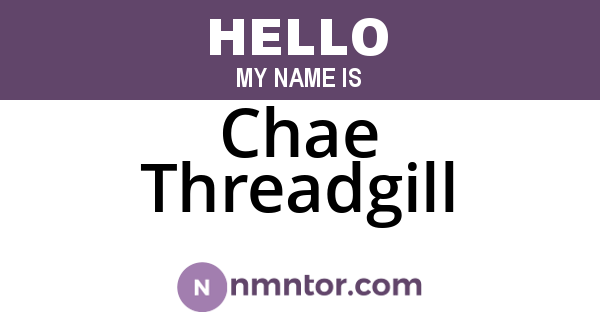 Chae Threadgill