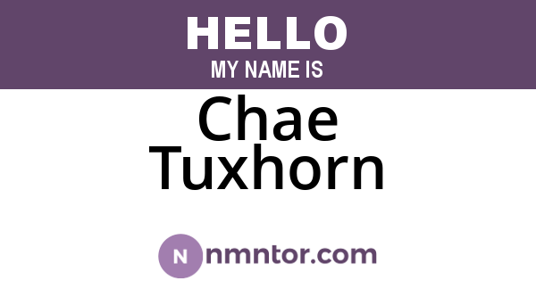 Chae Tuxhorn