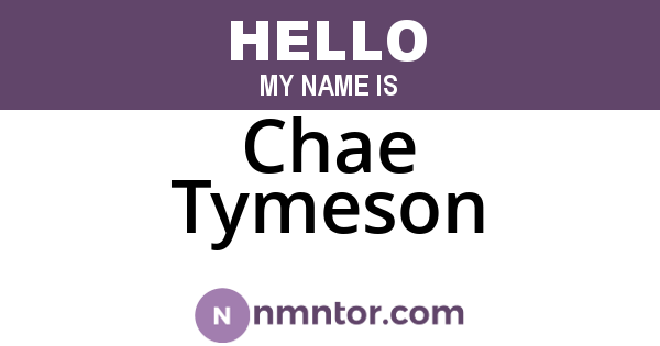 Chae Tymeson