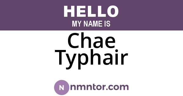 Chae Typhair