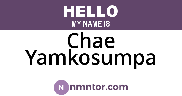 Chae Yamkosumpa