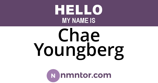 Chae Youngberg