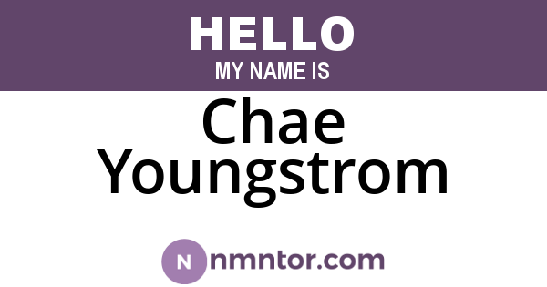 Chae Youngstrom