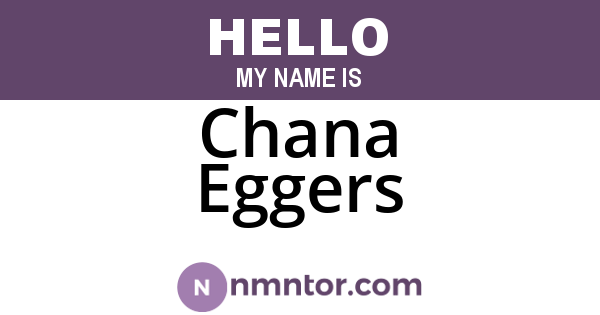 Chana Eggers