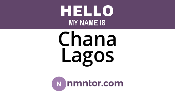 Chana Lagos