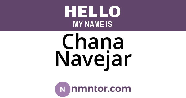 Chana Navejar